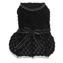 Mjuka och bekväma tygklänningar för husdjur, utsökt design med fina sömmar och rosett, lämpliga för olika scener inklusive vardagskläder,
