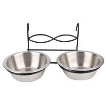 Dual Hanging Food Water Bowl Feeder For Pets, Non-Toxic Hygiene Safe Stainless Steel Pet Bowls With Hook For Cage Easy To Clean, Versatile Use For