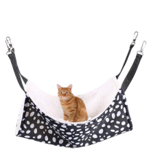Cama de poliéster com estampa de bolinhas para pequenos animais de estimação, design requintado, rede reversível para uso em diferentes