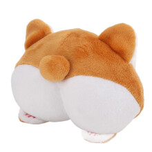 Speels Corgi-kontkussen, ideaal voor huisdecoratie of comfortabele ondersteuning (schattige Corgi-kont, hoogwaardig pluche)