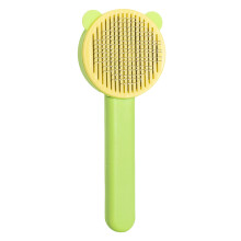 Escova para pelos de cachorro e gato, pente de aço inoxidável, design portátil, presente ideal para amantes de animais de estimação.