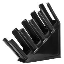 Black Cup Organizer with Stable Base Quadrilateral Cup Holder for Coffee and Tea Shops