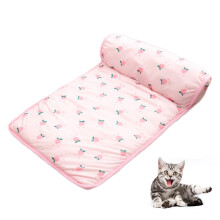 Couverture ultra-douce et hypoallergénique pour chats et chiens, tapis rafraîchissant en soie glacée, coussin rafraîchissant portable pour