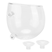 Decoração para aquário em cristal, suporte para plantas aquáticas com orifícios permeáveis na base, adequado para água doce e salgada, design