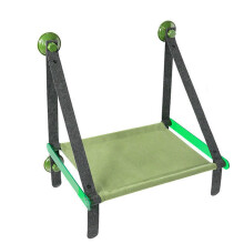 Cat Window Perch Hammock Bed with 360 Sunbathing View, Foldable SpaceSaving Design, Green