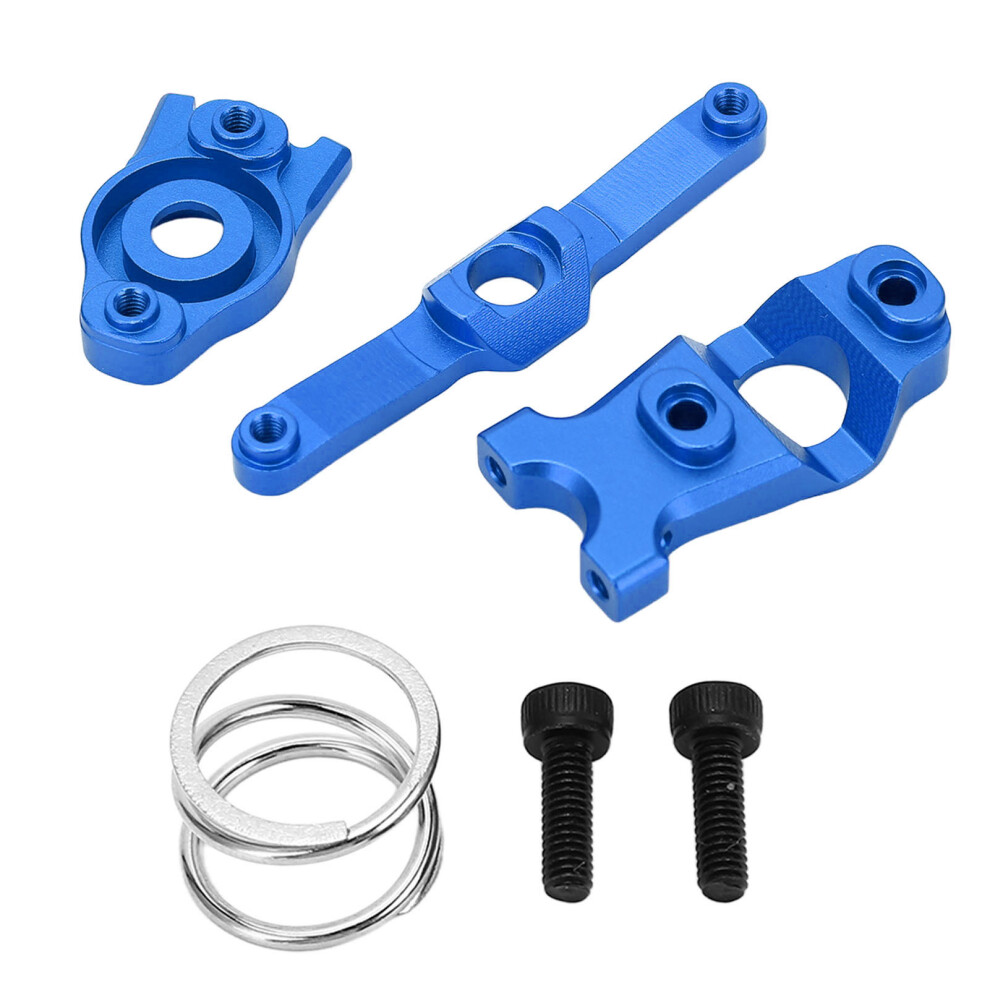 Aluminum Alloy Rc Steering Assembly For 1/16 4Wd Cars Blue 7691371451114