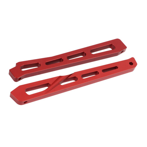 Set di supporto in alluminio per telaio RC per auto da 1/7 e 1/8, rosso 1