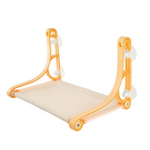 Cat Window Bed Cat Hammock Removable Nest 55x32.5x33.3 Cm Orange Balcony