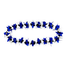 Bloemenkettingen Kwaliteitslintketting voor-Wit en blauw