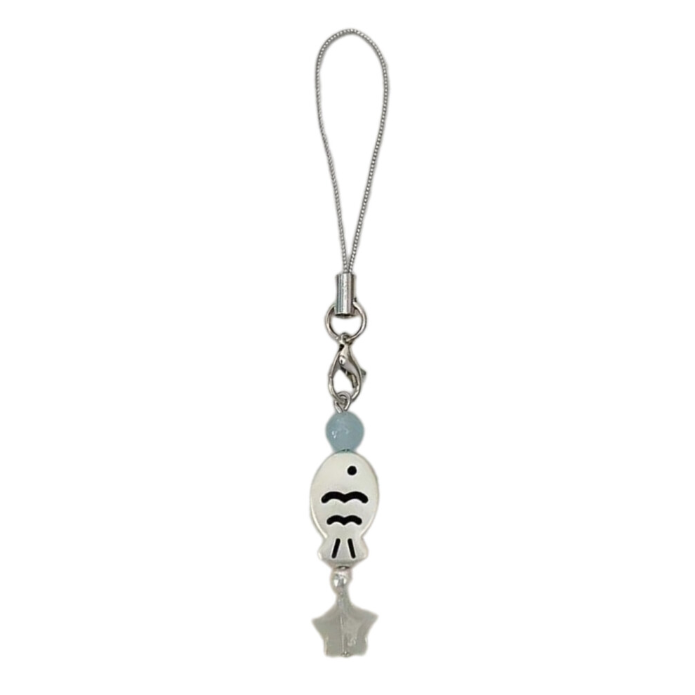 Fashion Fish Pendant Phone Charm Handcrafted Beaded Phone Straps 7732000830242