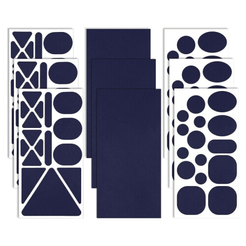 Patchs de réparation imperméables autocollants Blue