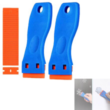 Multifunctional Glue Removal Shovel Plastic Scraper Tool Sticker Remover Adhesive Removal 100Pcs Blades 2Pcs