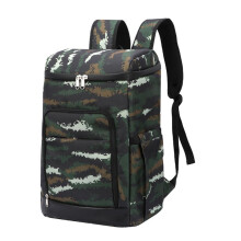Mochila térmica à prova de vazamentos para aventuras de camping, mochila térmica impermeável e isolada com bolsos externos em tela, mochila