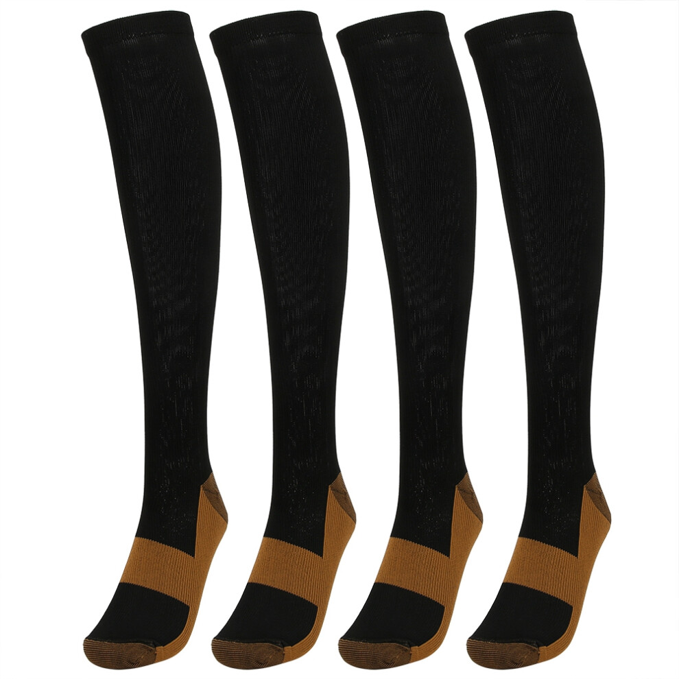 Breathable Compression Socks with Copper Technology, Moisture Wicking Lightweight Socks for Enhanced Circulation Support, Graduated Compression for