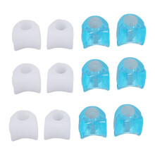 Pedicure Tools Toe Separator Set Medical Grade Gel Flexible Soft Silicone Comfortable Durable Reusable Washable Pressure Relief Prevent Friction