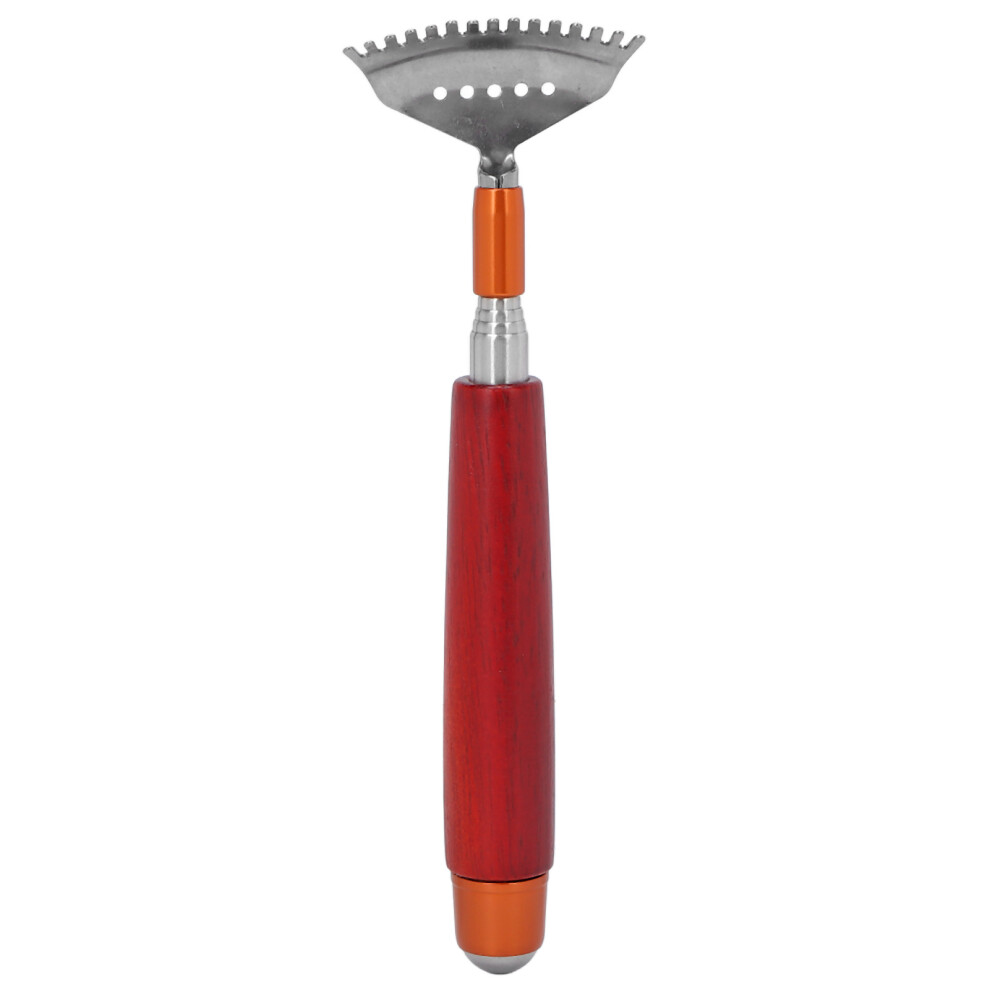 Portable Back Scratcher With Massager Scratcher, Wooden Handle And Extendable Scratcher For Flexible Back Massaging Anytime