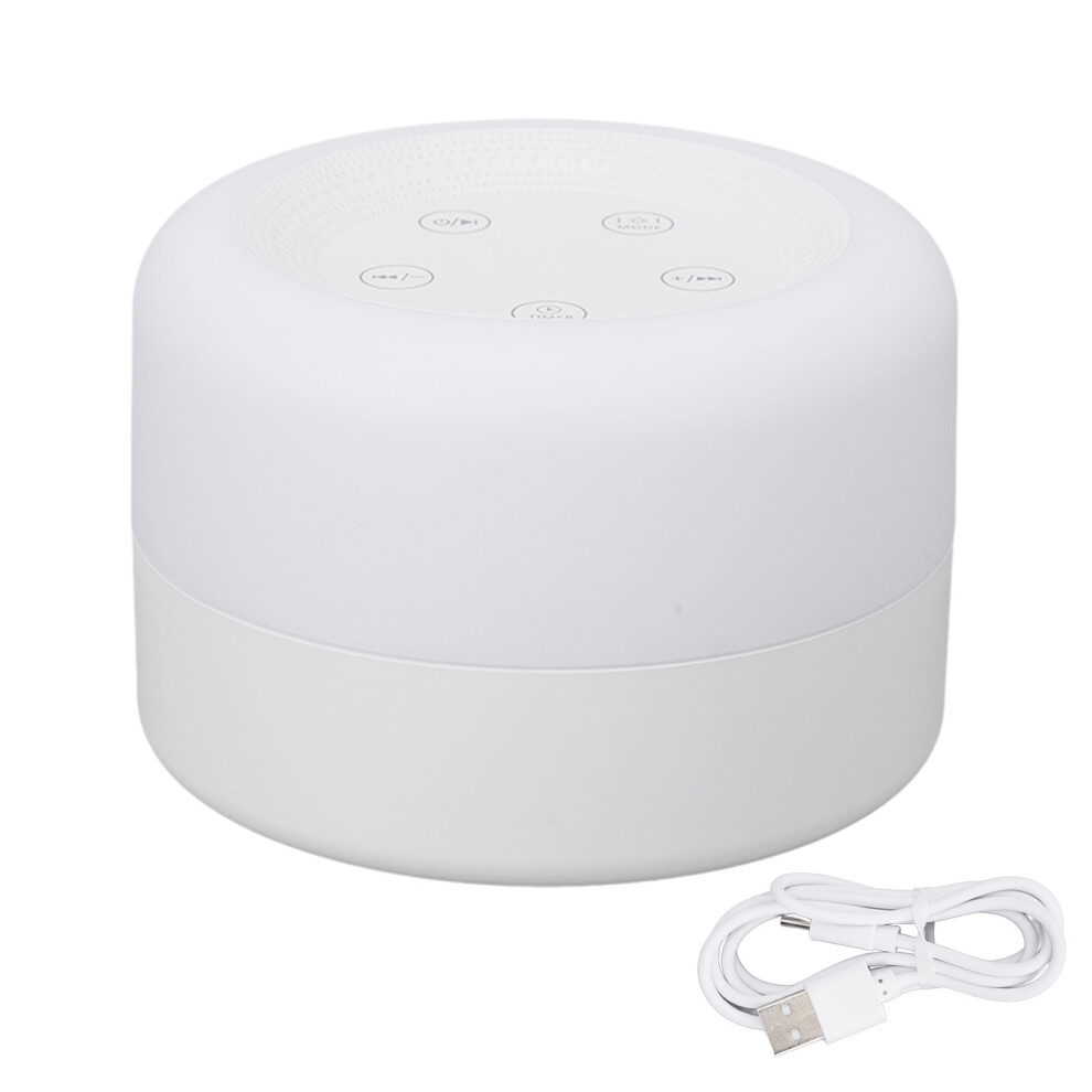 Symphony Of Sleep: Multi-Color Lights Portable Sound Machine, Features User-Friendly Controls For Customizable Sleep Experience, Compact Design For