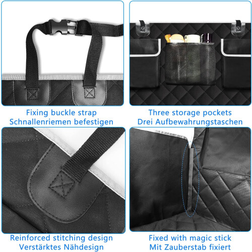 Capa protetora resistente a rasgos e durável para assento de carro de SUV, van ou caminhonete, com ajuste universal, acolchoada e confortável, com 2