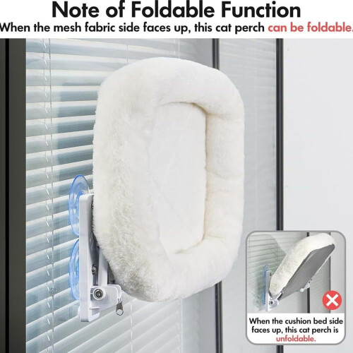 Cat Window Perches WindowInstalled Cat Seat Ventilated Shelf Bed Robust Suction Cups 11.81x2 2