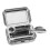 3Pièces Cendrier Portable Mini Acier Inoxydable Avec Couvercle Argent 1