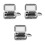 3Pièces Cendrier Portable Mini Acier Inoxydable Avec Couvercle Argent 6