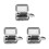 3Pièces Cendrier Portable Mini Acier Inoxydable Avec Couvercle Argent 9