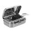 3Pièces Cendrier Portable Mini Acier Inoxydable Avec Couvercle Argent 3