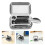 3Pièces Cendrier Portable Mini Acier Inoxydable Avec Couvercle Argent 11