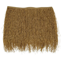 Straw Palm Thatch Runner Roll Simulation Thatch PE Fireproof Grass Tile Garden Patio Umbrella Fence Decoration 10 PCS
