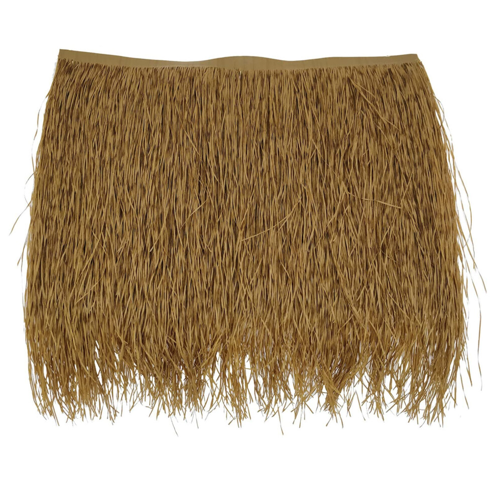 Straw Palm Thatch Runner Roll Simulation Thatch Pe Fireproof Grass Tile Garden Patio Umbrella Fence Decoration 10 Pcs 9189345294280
