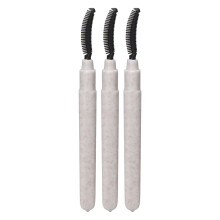 Silikon-Wimperntusche-Bürsten-Set mit Staubabdeckung – 3 Stück, Weiß