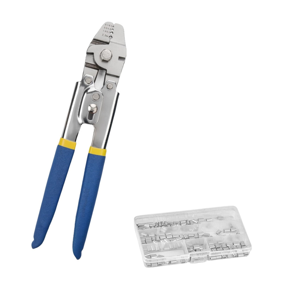 Wire Rope Crimping Tool 2.2Mm With Aluminum Sleeve And Ring Sleeves, Fishing Line Crimping Tool 9382693751478