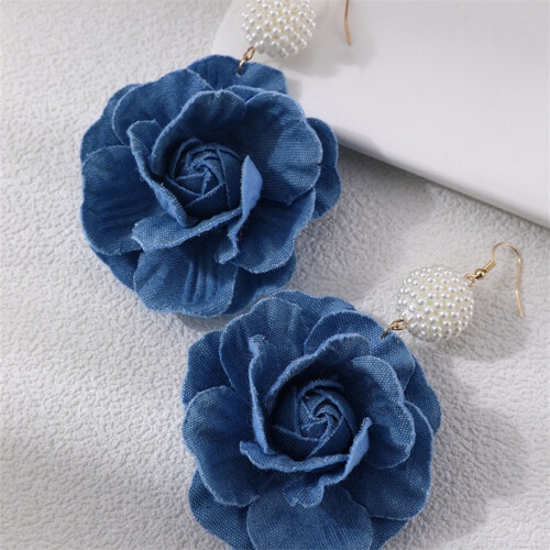 Boucles d'oreilles florales élégantes, boucles d'oreilles-UN 2