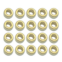 Perles pendentif rondes/carrées en laiton, 20-perles boule d'or1