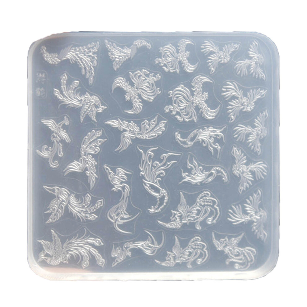 Practical Thin Silicone Nail Art Mold Transparent Stamping-3