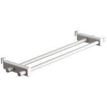 Radiator Towel Rail 19.7in HeatResistant Double Panel Heated Towel Rack for Bathroom Towels and Clothes