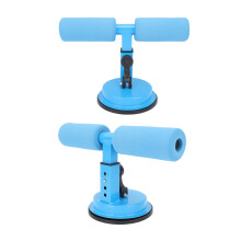 Blauer tragbarer Sit-Up-Balken mit Saugnapf für Bauchmuskeltraining, 590g