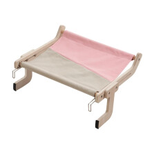 Linen Wooden Pet Beds Cat Perch Indoor Cat Hammock Bed Sofa Mount Cat Shelf 001