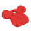 Aluminum Alloy Bear Shape Front Fork Protector for Folding Bike Red 8