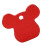Aluminum Alloy Bear Shape Front Fork Protector for Folding Bike Red 12