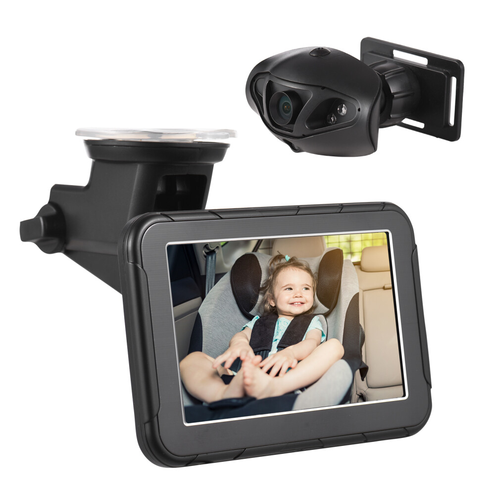 Baby Car Monitor Camera 5" HD Night Vision 150 Wide View