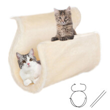 Cat Window Perch Foldable Window Hangings Perch With Warm Fleece Hammock For Cabinets Doors Chairs Ledges