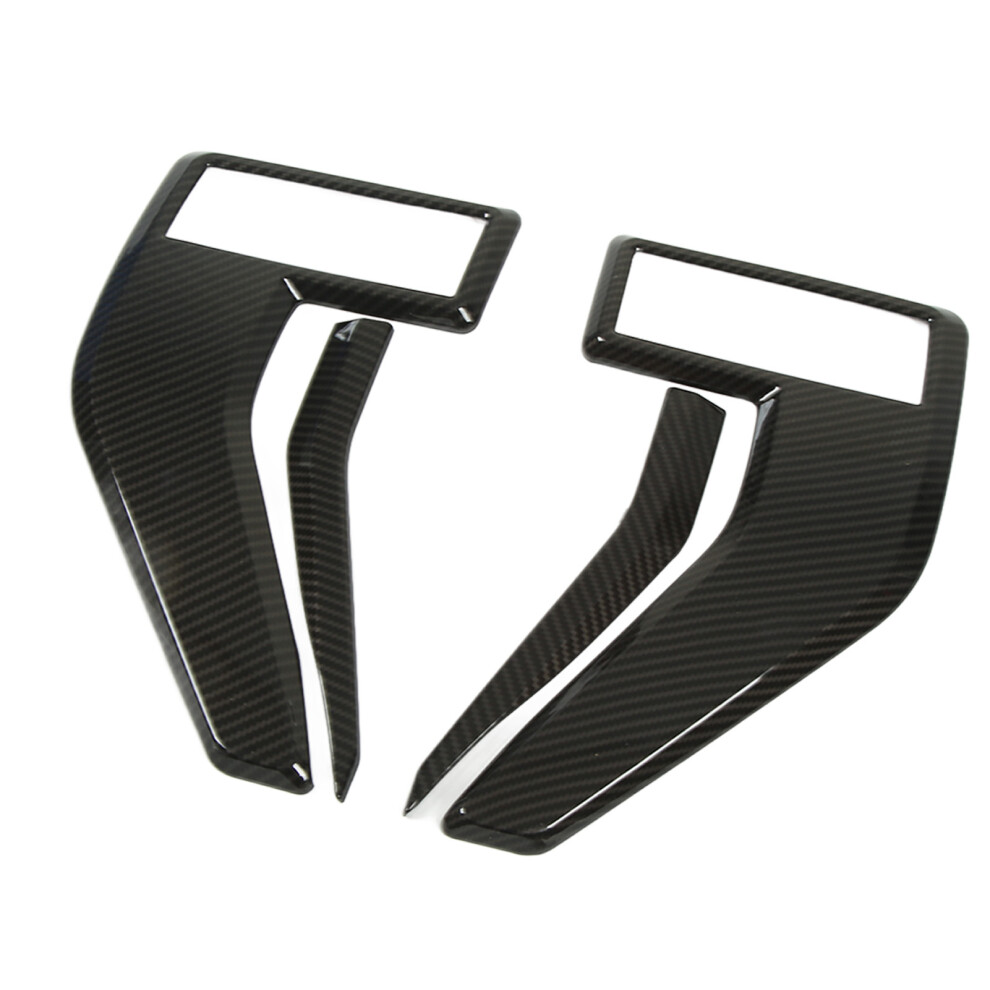 Carbon Fiber Style Side Vent Fender Badge Cover For Ford 2021+ 4381371466357
