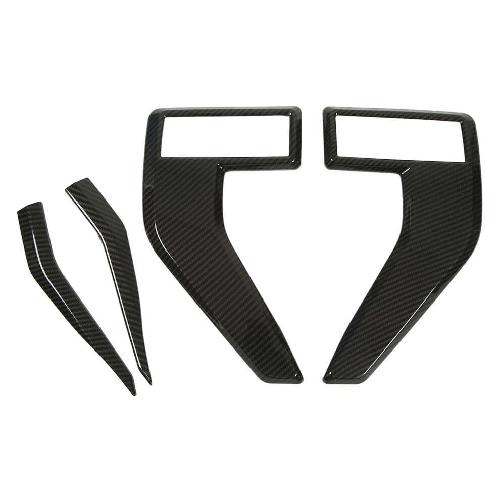 Side Vent Fender Badge Emblem Cover Trim For Ford 2021+ Carbon Fiber 4941380750399