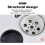 Mini Convection Oven with Adjustable Temperature Control, Even Heat Distribution, Auto Defrost 2
