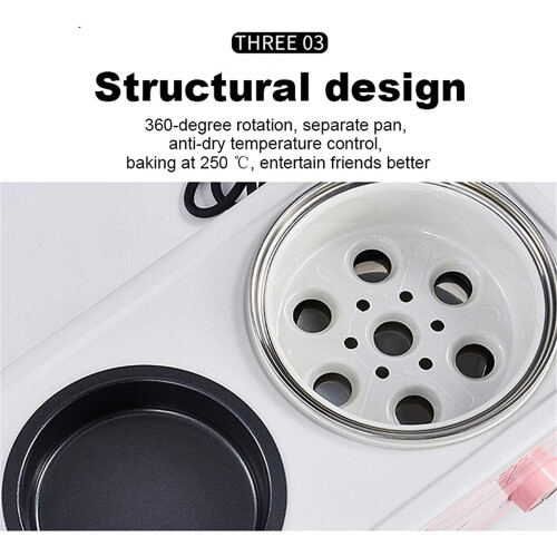 Mini Convection Oven with Adjustable Temperature Control, Even Heat Distribution, Auto Defrost 1