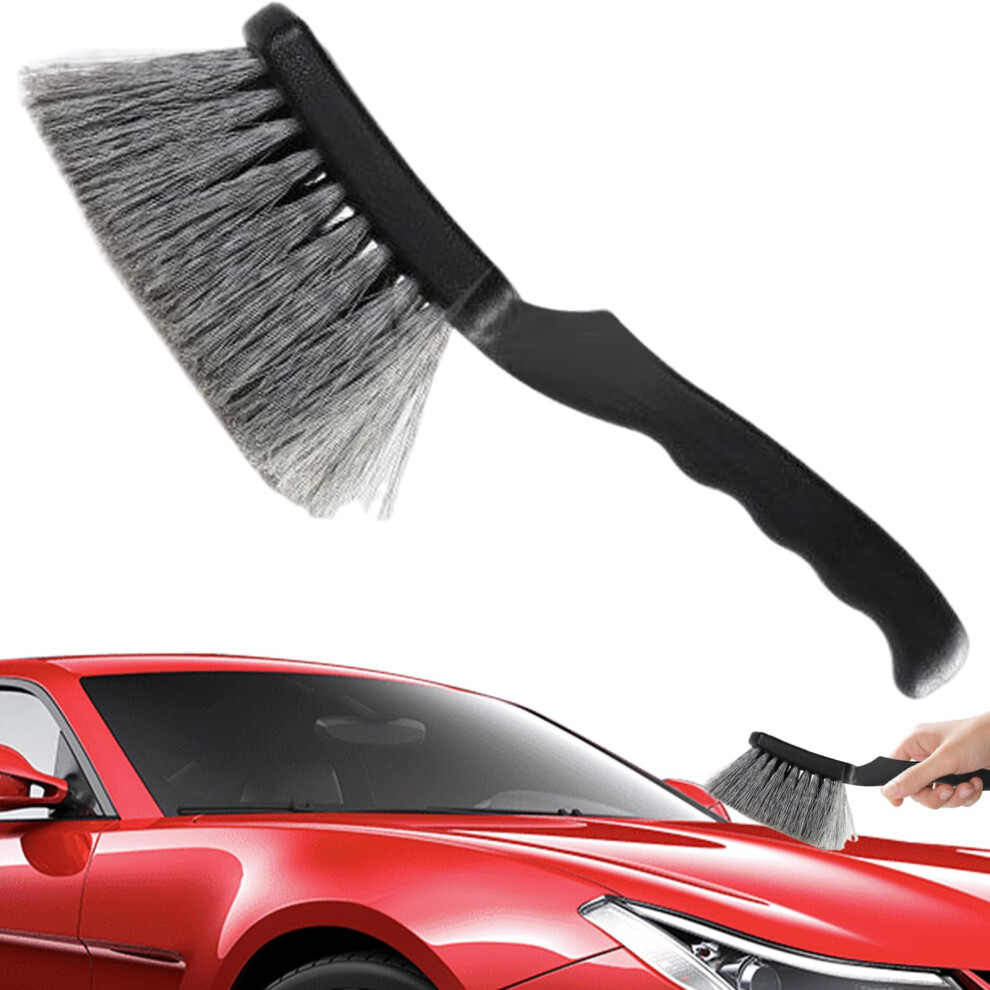 Car Wheel Brush Tire Cleaning Brush With Durable Long Bristle, Scratch Detailing For Auto, Motorcycle, Floor Mat And Rim 9189345294846