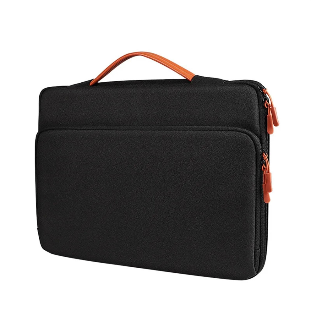 Laptop Bag Case Shockproof Waterproof Fabric Handbag For 13-15.6 Inch Laptops, Briefcase Sleeve Compatible With 15-15.4 Inch Black 9189345294822