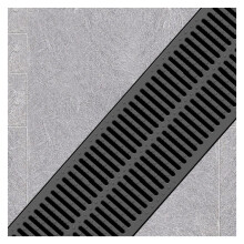 Heavy Duty Outdoor Drain Grate 50x35cm Rust Resin Trench Cover for Driveway and Garden