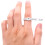 Ring Sizer with Clear Size Calibration, Adjustable Finger Measuring Tool for Jewelry Making, Black 2